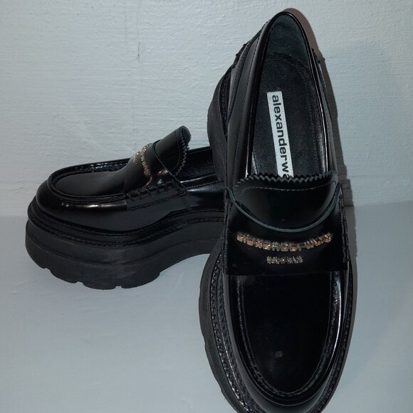 Alexander Wang Black Platform Loafers - Picture 8 of 10